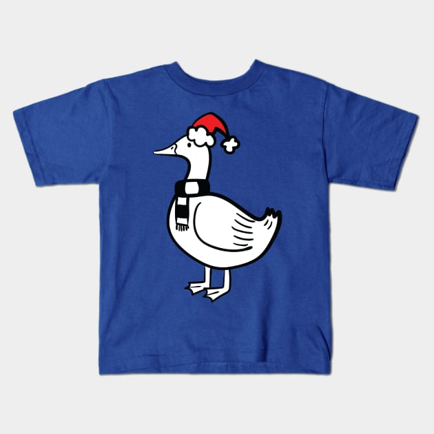 Christmas Duck Kids T-Shirt by holidaystore